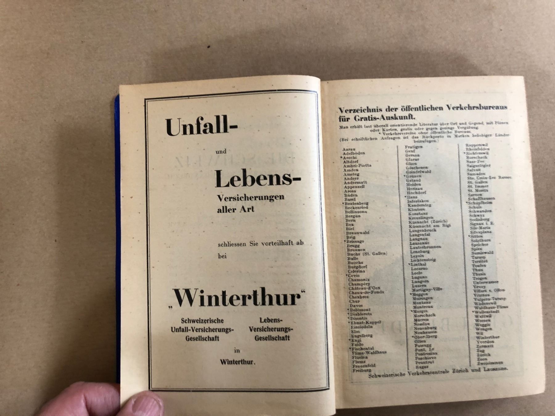 Libri: Ad. Eichenberger: Die Schweiz. Illustr. Reisehandbuch 1929 – Usato da Zürich venduto da allp 3