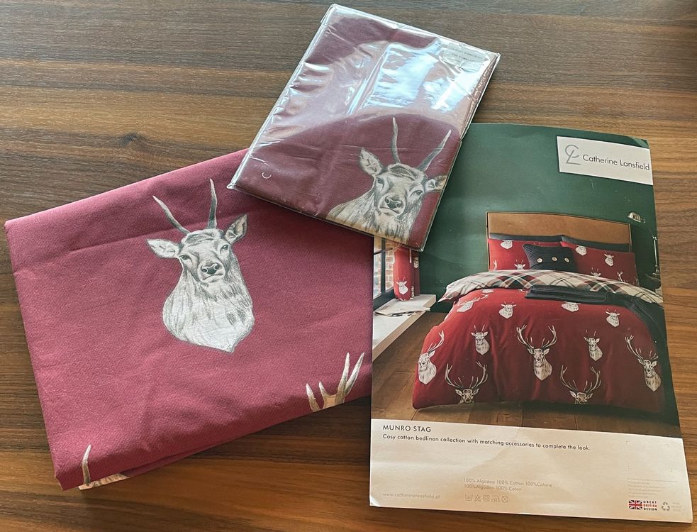 Catherine Lansfield Bettwäsche-Set Mit Kirschen & Schleifen – Wendbar, Rosa, Für Einzelbett