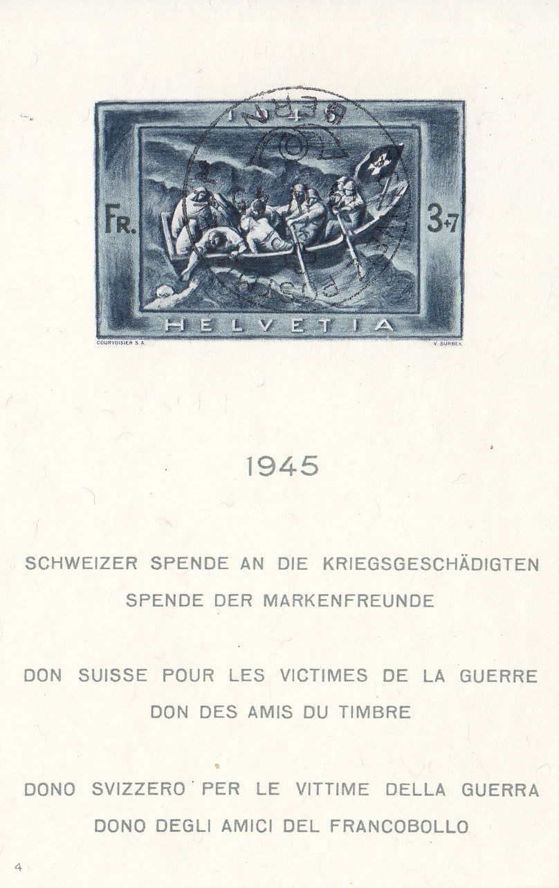 Tutti i francobolli: SBK W21, ST Postmuseum Bern, Bl. Nr. 4 – Usato da Bürglen TG venduto da StampGraf