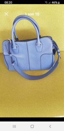 Sehr modische  Tod's Sella Handtasche hellblau