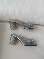 MUST HAVE - edler und stylischer Sommerschuh, silber, 38