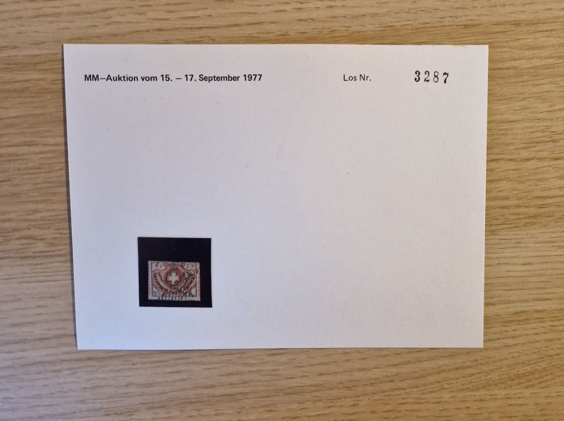 Tutti i francobolli: Ortspost - Winterthur Zst-Nr.12 mit Attest – Usato da Ortschwaben venduto da Ruebezahl 3