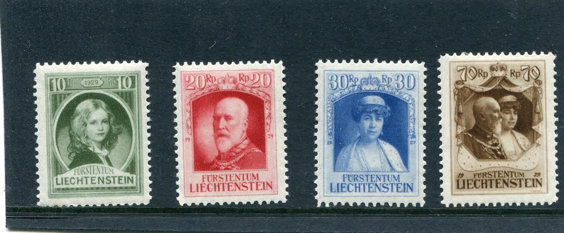 Tutti i francobolli: FL 1929 Nr. 80 - 83 ungebraucht – Usato da Winterthur venduto da Kyoung