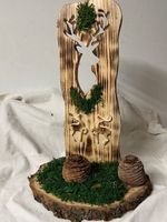 Dekoration  Motive Hirsch  aus Holz self Made