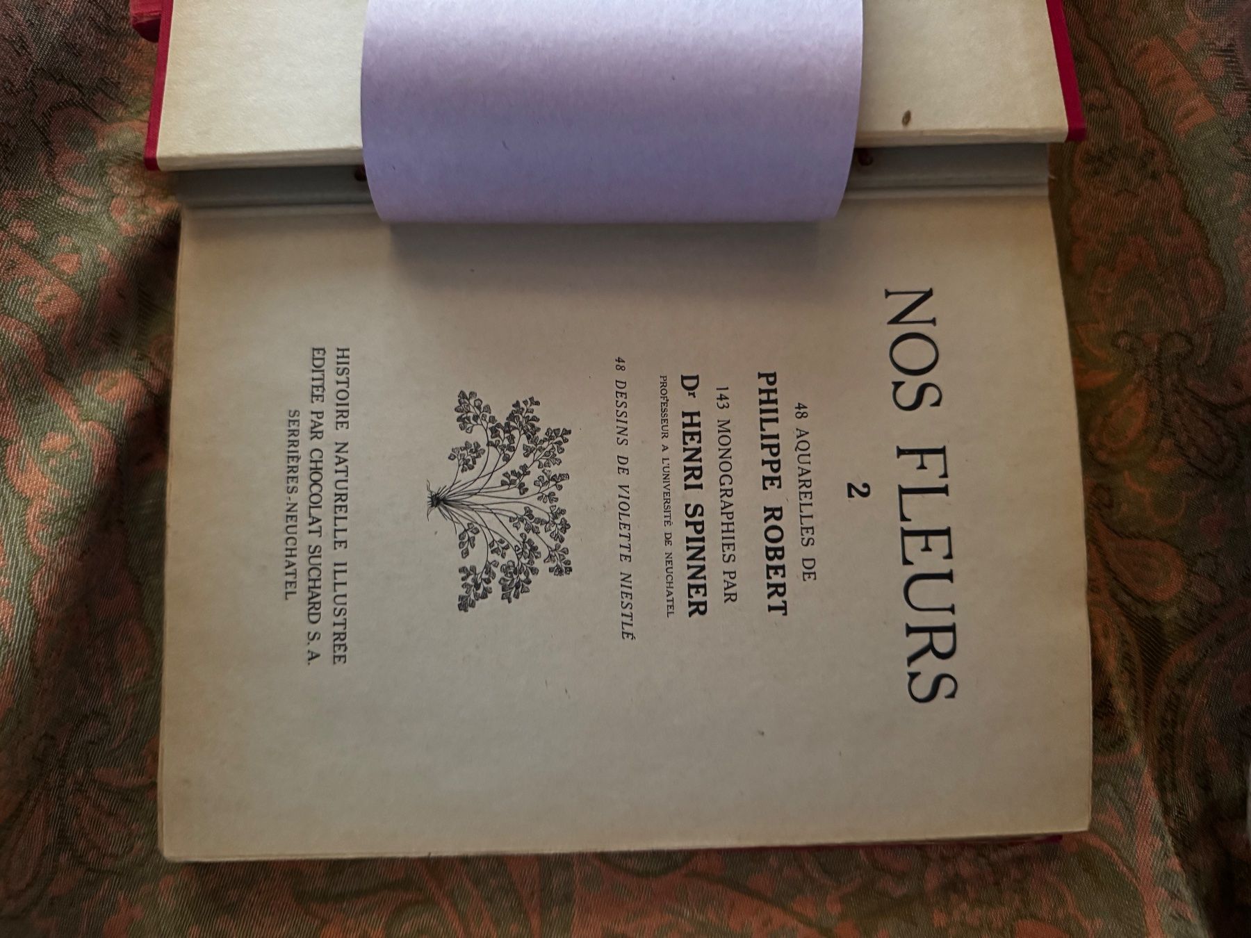 Libri: Nos Fleurs 1 et 2 Chocolat Suchard Philippe Robert 1913 – Usato da Ovronnaz venduto da Etagne68 4