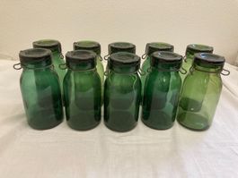 Einmachgläser Bülach 10x 1 Liter, Dekor, Vasen, Vintage usw.