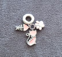 Silber Charm I love my cat +Garantie