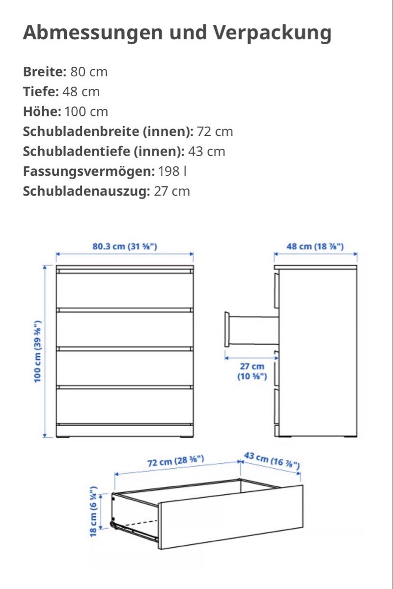 Ikea Cassettiere: 2 Ikea Kommode  – Difettoso da Dietikon venduto da Tdaf33 3