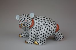 Herend Bär Figur Porzellan handbemalt 9 cm