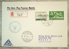 TR59 Enveloppe + Timbre Suisse 1941