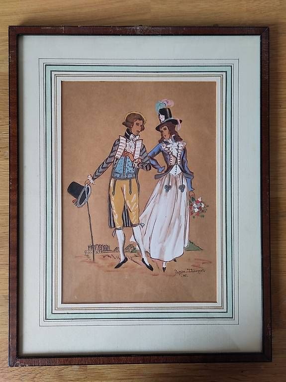 Tableaux: Collection de 10 tableaux - histoire du costume - – D'occasion à Versoix par cniang 3