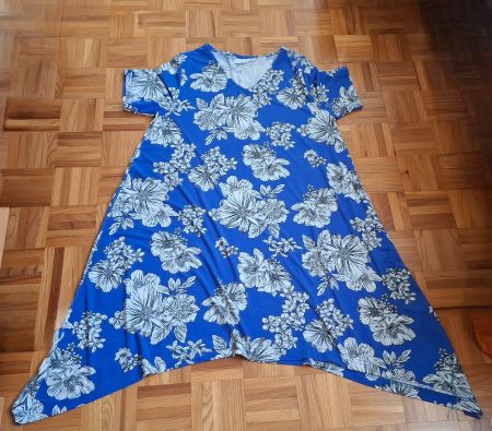 Robe bleue à fleurs Bodyflirt/Kleid blau Bodyflirt mit Blume