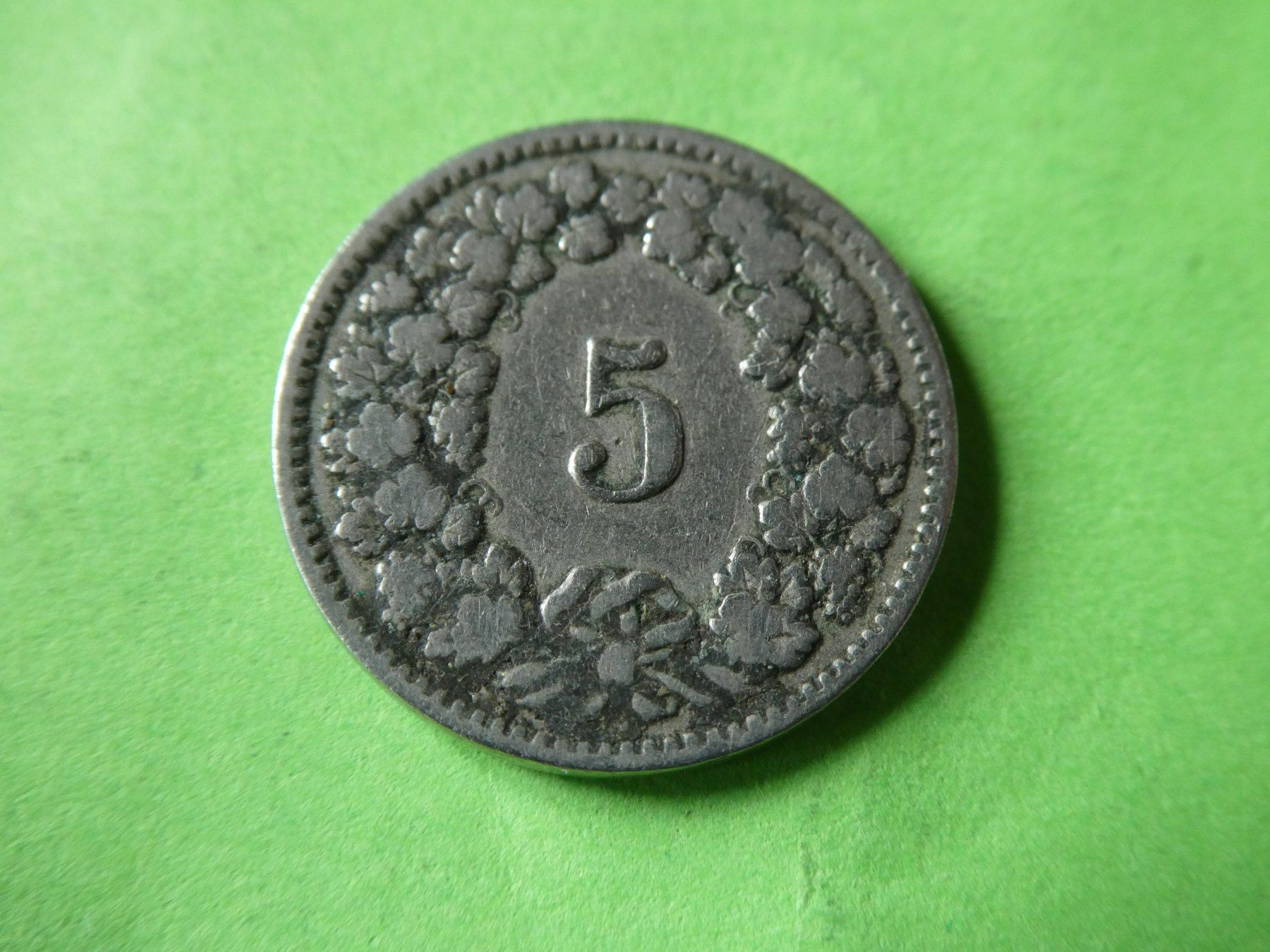 Tutti le monete: Schweiz 1897, 5 Rappen – Usato da Hinterforst venduto da Rohusri 1