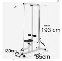 Station de musculation à poulie haute + corde triceps