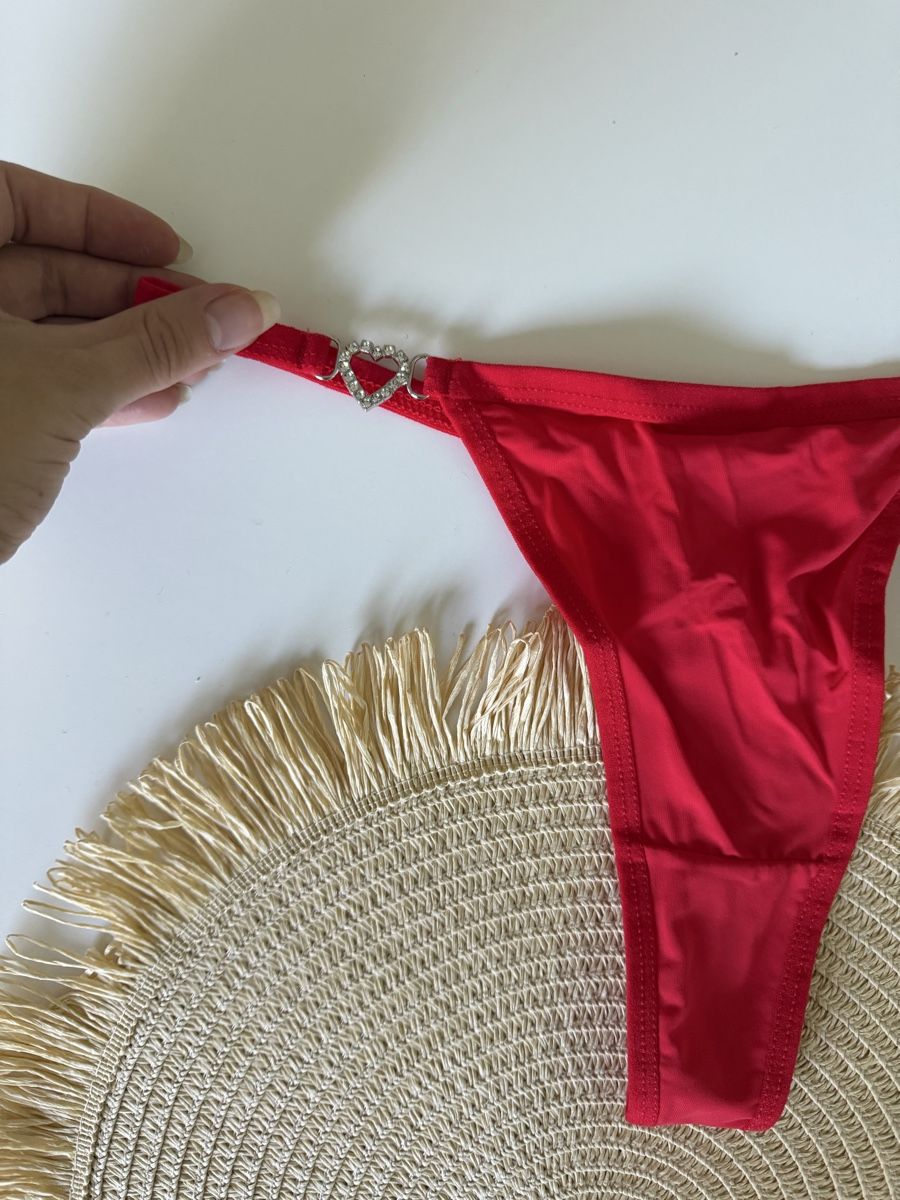 Altra biancheria intima: Damen String rot mit Herzdetail – Nuovo e nell'imballaggio originale da Gränichen venduto da Domsiiiii 2