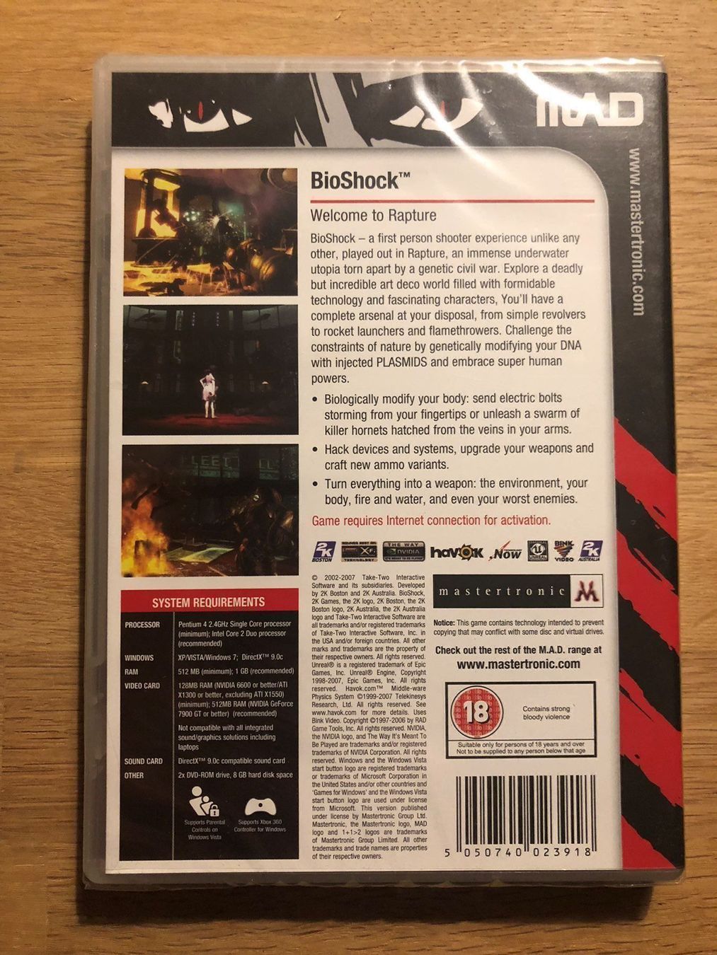 Microsoft Giochi: Bioshock für PC neu – Nuovo e nell'imballaggio originale da Kestenholz venduto da Inna09 1