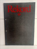 Brochure Catalogue Opel Rekord 1982 (Suisse)