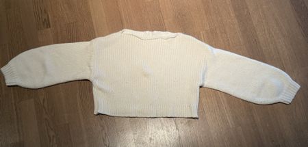 Zara Home 100% Cashmere Pullover weiss Gr. M. Dick kuschelig