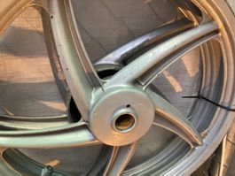 Mofa Bananenfelgen silbergrau für Piaggio