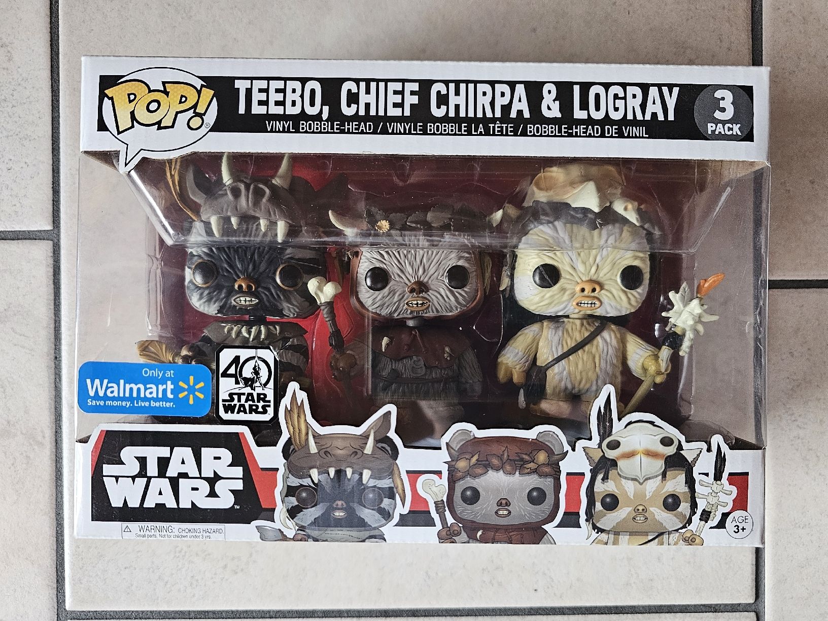 Funko Statuette: Funko Pop Star Wars Teebo, Chief Chirpa & Logray / Fabrikneu – Nuovo e nell'imballaggio originale da Schneisingen venduto da backstore24 1