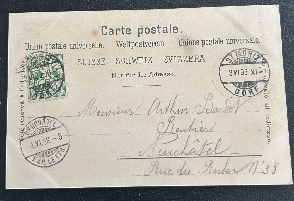 Cartoline postali: Gruss aus dem Engadin Litho  – Usato da Horw venduto da Tellbub 1