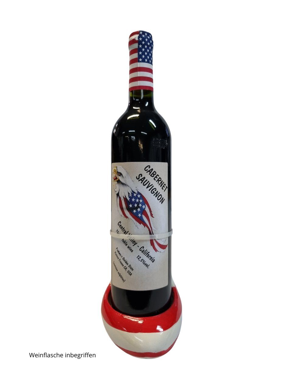 Sculture & Statue: Weinflaschenhalter USA mit Weinflasche – Nuovo (secondo la descrizione) da Figino venduto da MabaStore24 2