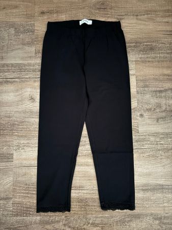 essentials 3/4 Leggings schwarz mit Spitze unten - 36/38