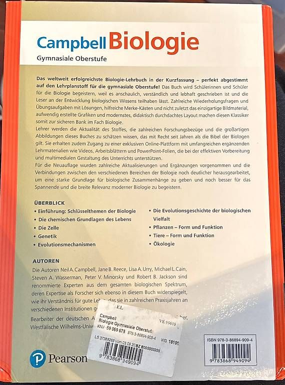 Livres: Campbell Biologie – D'occasion à Birsfelden par jes_5r8c 1