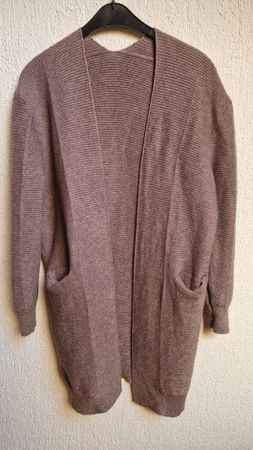 Strickmantel Gr.M. Rippenstrick mit 2 Taschen