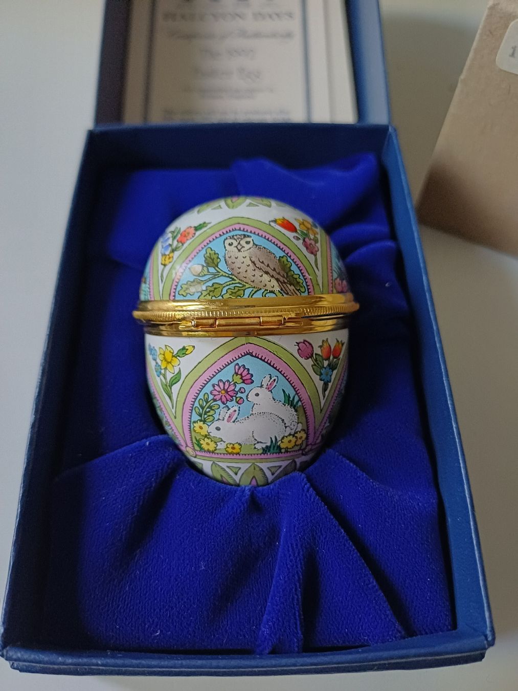 Altro in Decorazioni & Accessori: Halcyon Days enamels, Bilston Dose, Easter Egg 1992 – Nuovo e nell'imballaggio originale da Zürich venduto da Avocadokern 5
