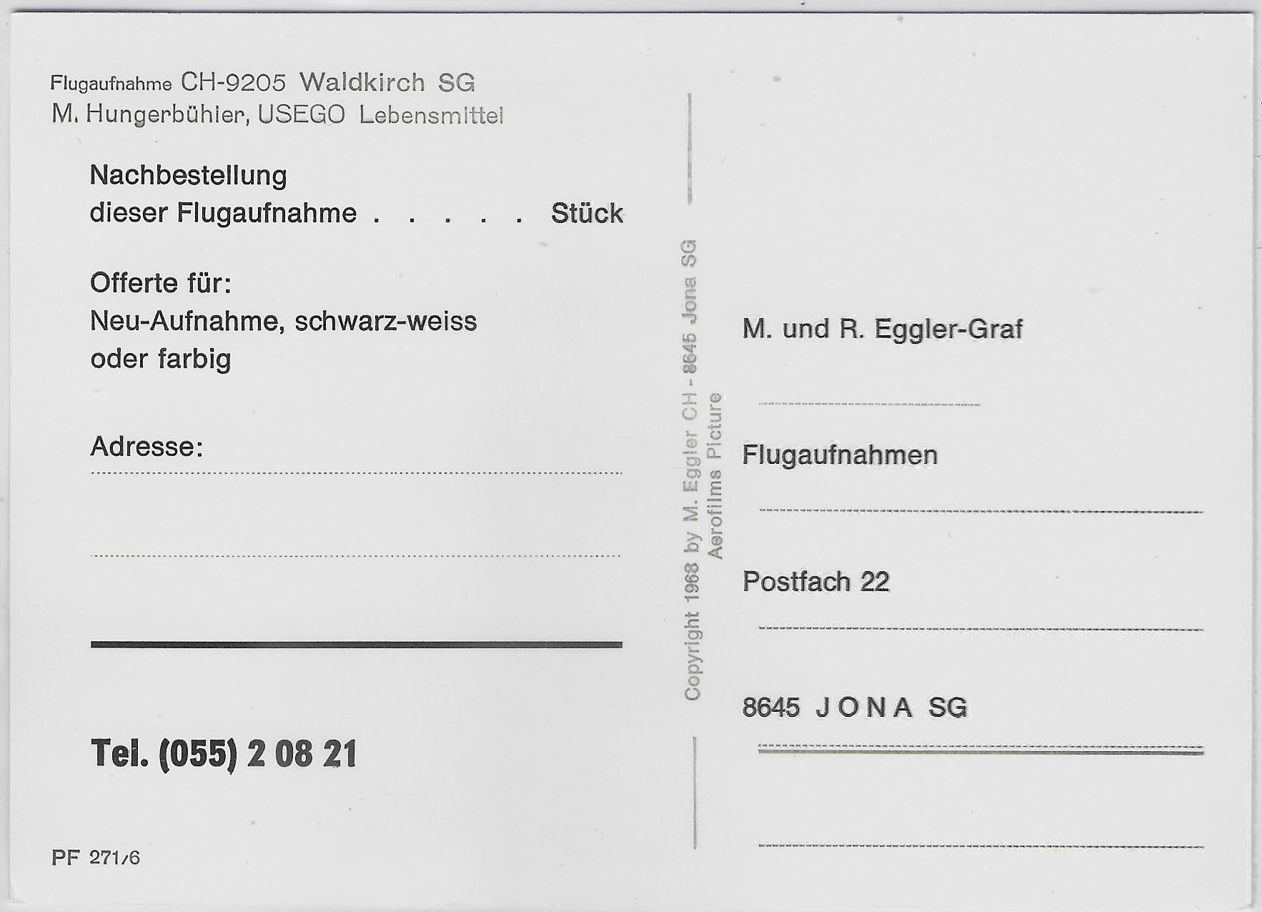 Cartoline postali: Flugaufnahme Waldkirch SG – Antico da Ettingen venduto da Kartenplanet 1