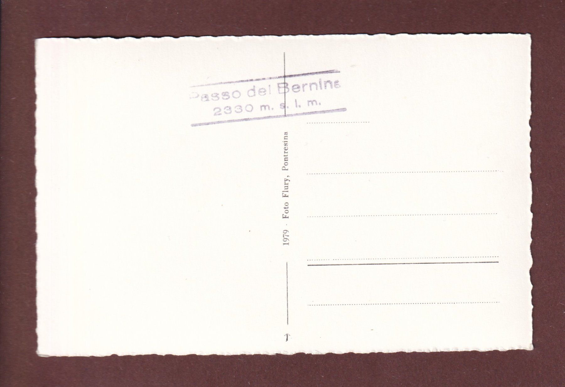 Cartoline postali: BERNINAPASS - Wollgras – Usato da Pully venduto da nicecards-shop 1