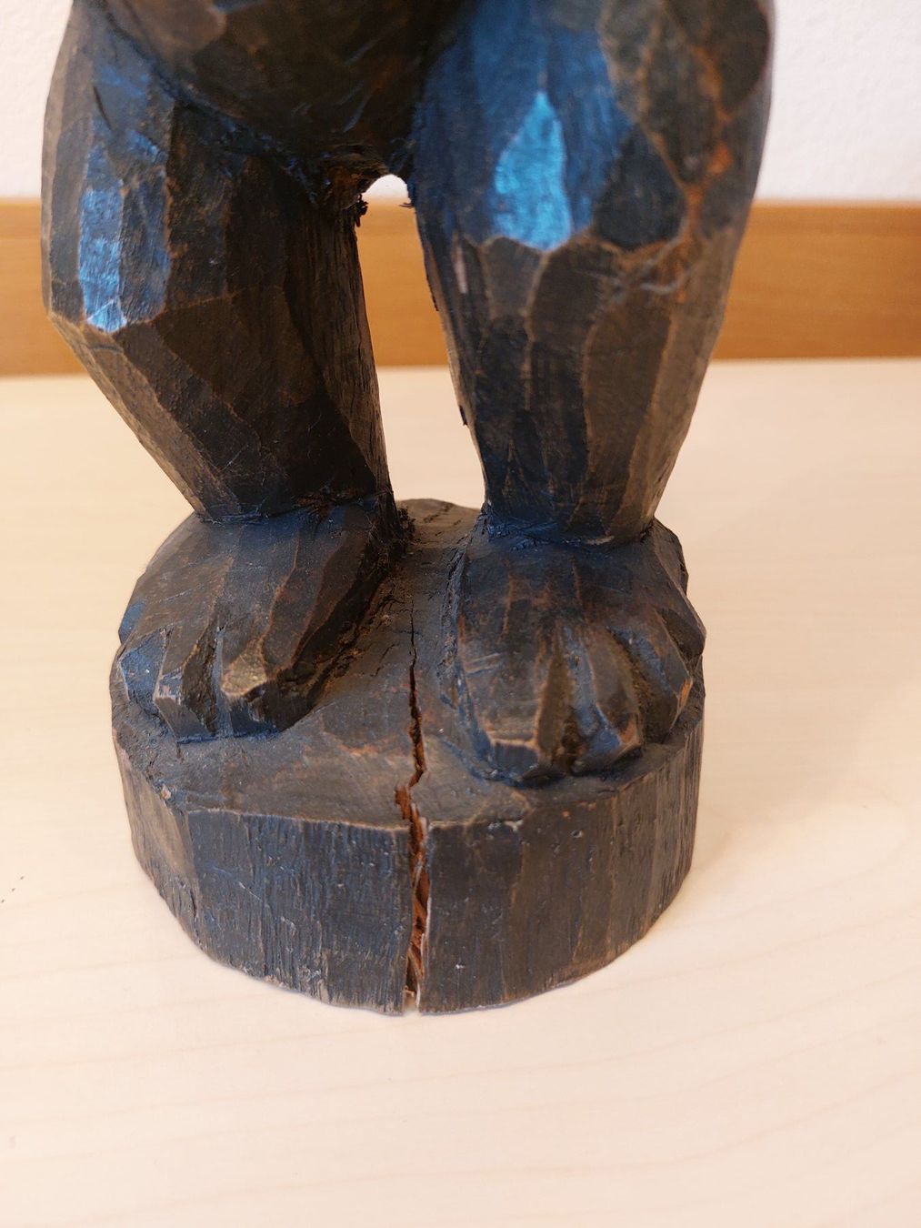 Sculture & Statue: Deko Holzfigur, geschnitzt, Affenfigurine Bulu, 48cm – Usato da Heerbrugg venduto da Sonytime 4