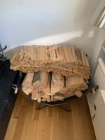 Kaminholzständer aus Metall mit Holz guter Zustand