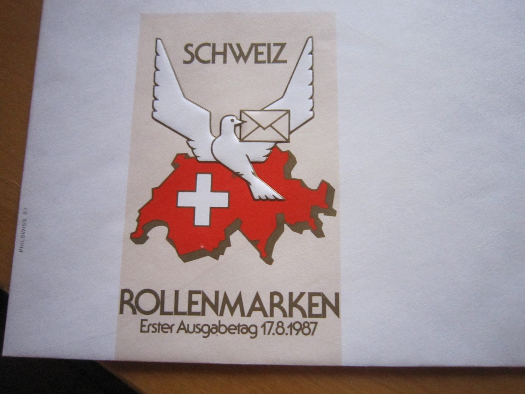 Alle Briefmarken: 1987 Rollenmarken auf Grossbrief – Gebraucht aus Giubiasco von sal_9j6w 4
