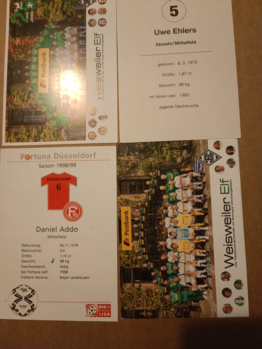 Autografi: Bundesliga - 4x handsigniert – Usato da Menziken venduto da Artographs 1