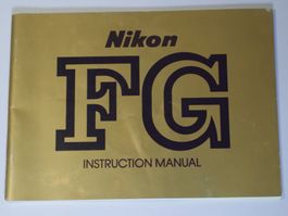 Nikon FG instruction manual (E)