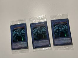 3x Obelisk der Peiniger LC01-EN001 Yugioh Promo Pack