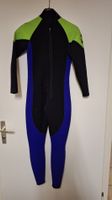 Neoprenanzug 3mm schwarz blau gruen neuwertiger Zustand