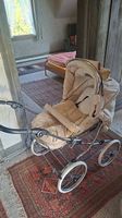Hesba Retro-Kinderwagen, sandfarben, extrem viel Zubehör