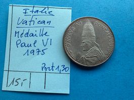 ITALIE : VATICAN- MEDAILLE PAULVI - 1975