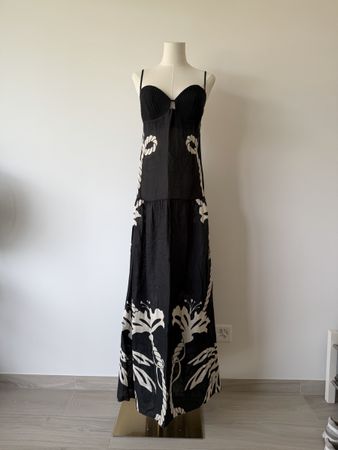 Maxi Dress JOHANNA ORTIZ size 6 rope print black