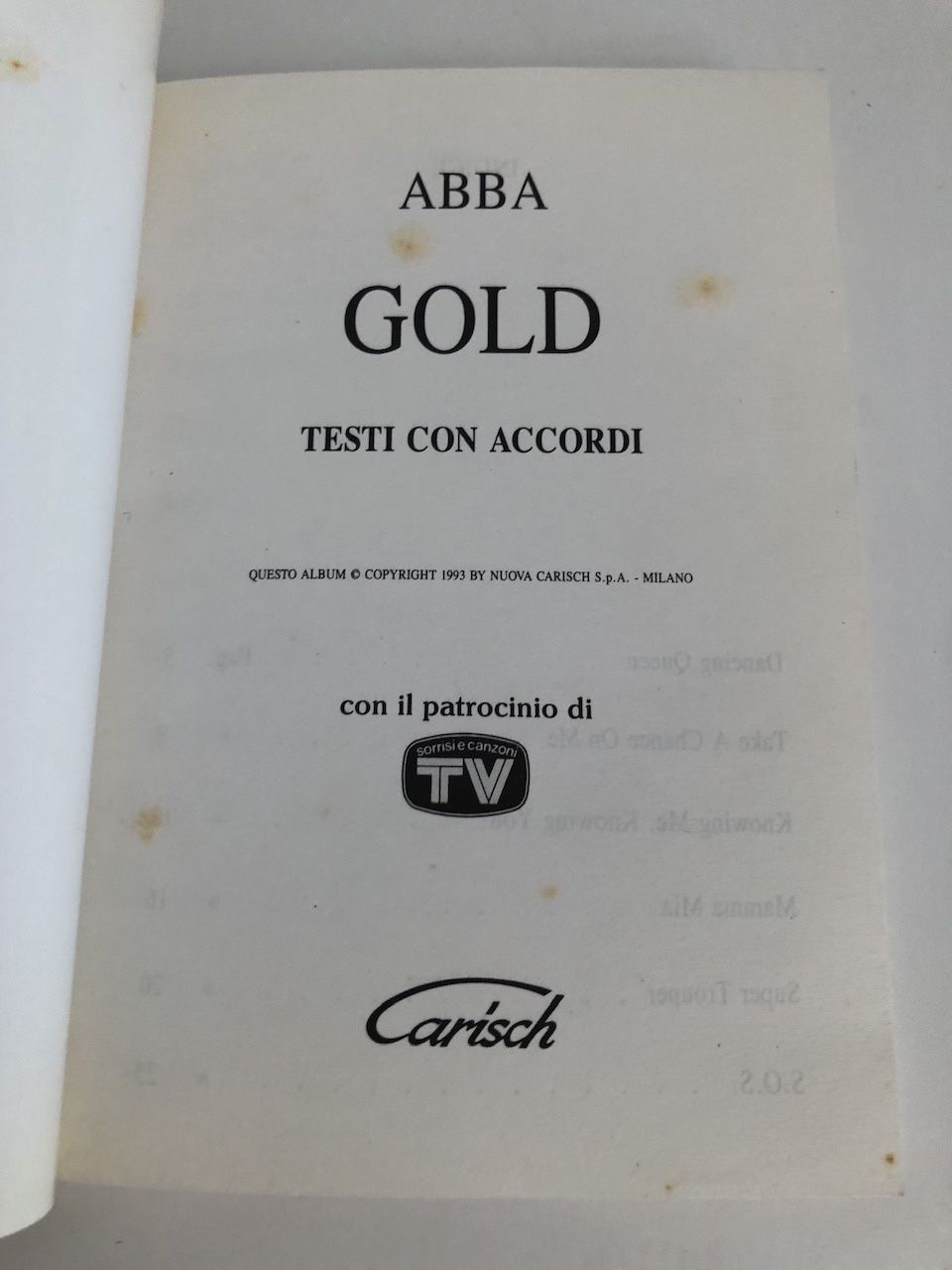 Libri: ABBA Songbook Gold – Usato da Wettingen venduto da ABBA-Retro 1