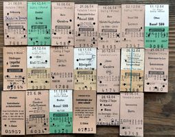 20 Top Billette, SBB, Tickets Edmondsche Kartonbillette