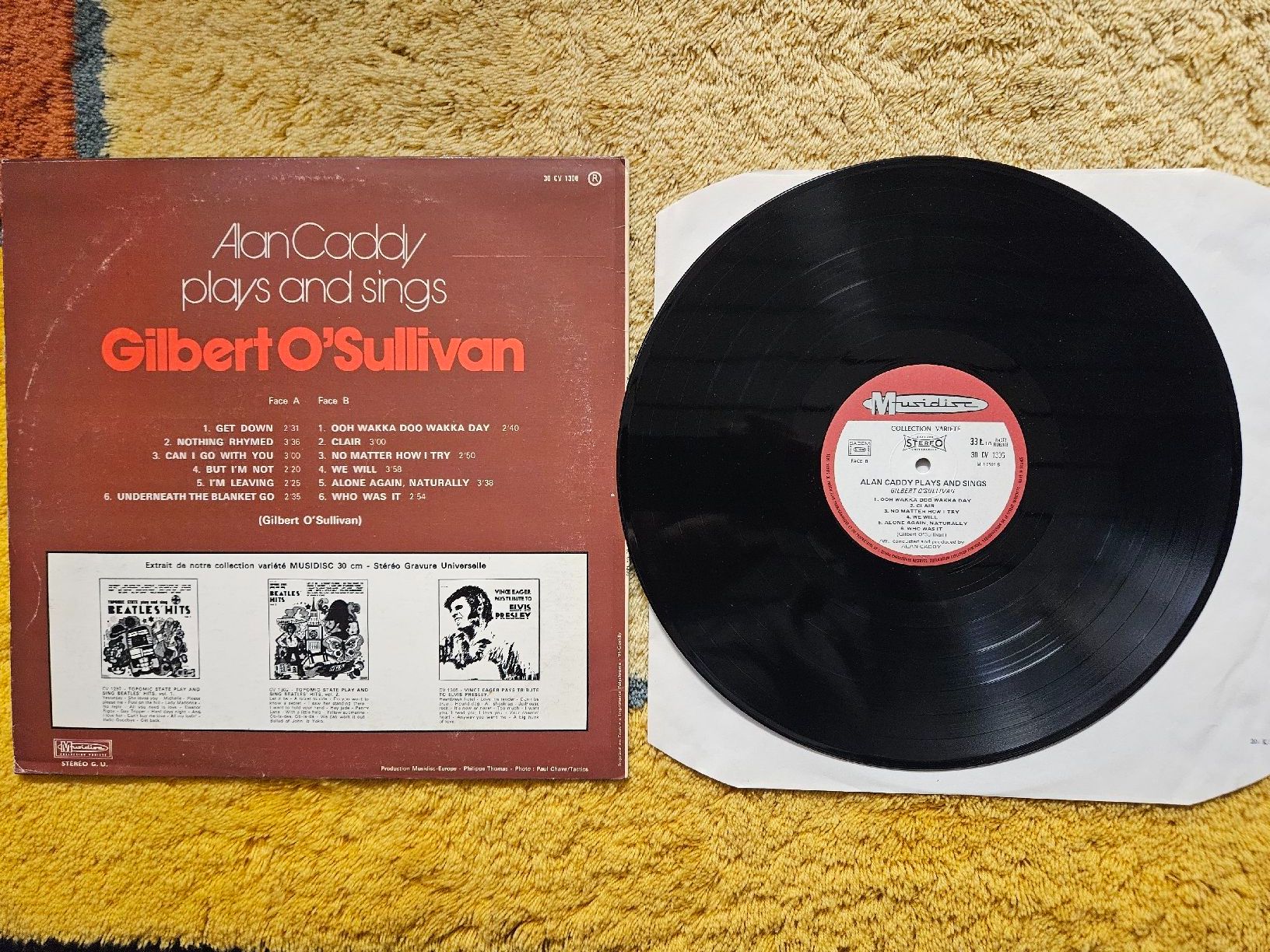 Dischi in vinile: Alan Caddy plays & sings Gilbert O'Sullivan – Nuovo (secondo la descrizione) da Lyss venduto da Alexine 1