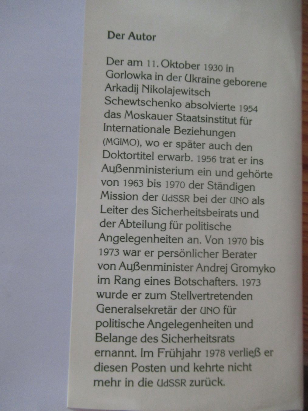 Libri: MEIN BRUCH MIT MOSKAU – Usato da Moosseedorf venduto da haro01 3