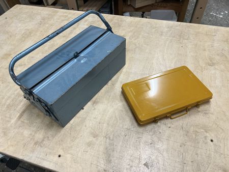 Vintage Werkzeugkisten Metall, gebraucht