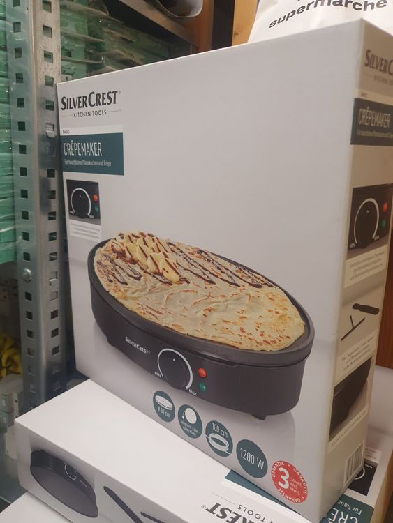 Neuer SilverCrest Crêpemaker Crepemaker 30cm OVP (Neu und ...