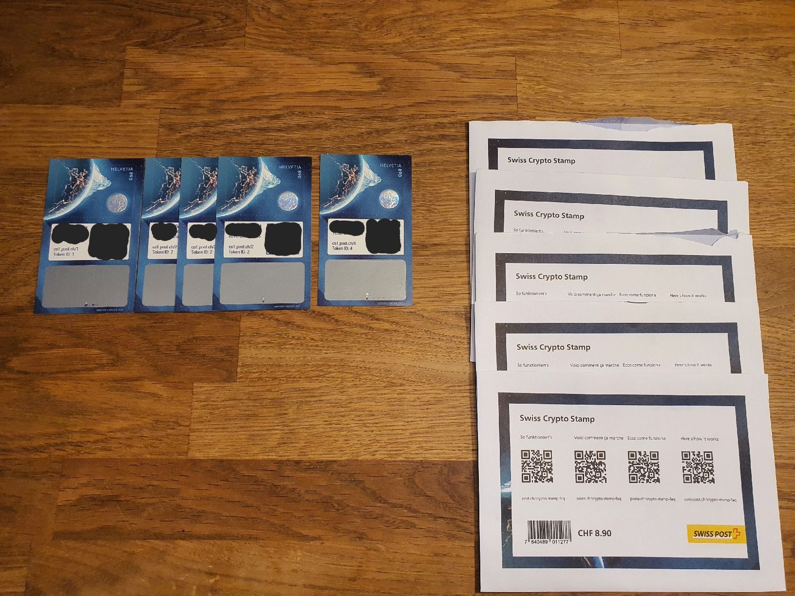 Tutti i francobolli: Combo Angebot!! Swiss Crypto Stamp 1.0 + 2.0 – Nuovo e nell'imballaggio originale da Ballwil venduto da Roman_w 1