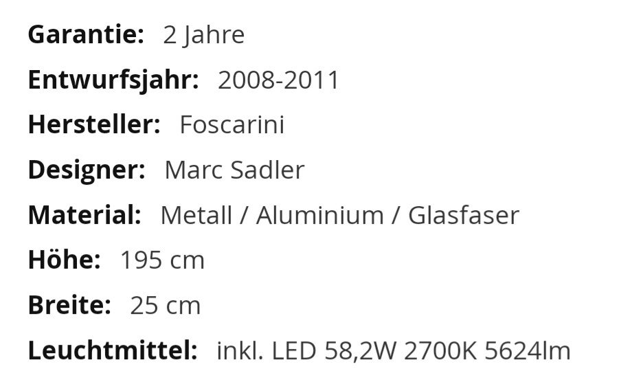 Lampes: Design Leuchten – Neuf (Voir description) à Binningen par Masc61 2